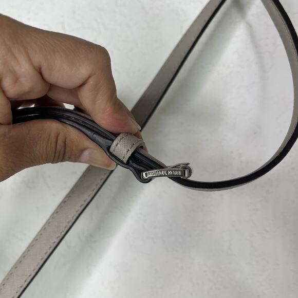 Michael Kors Saffiano Tan and silver Crossbody Bag Replacement shoulder Strap - Picture 6 of 6
